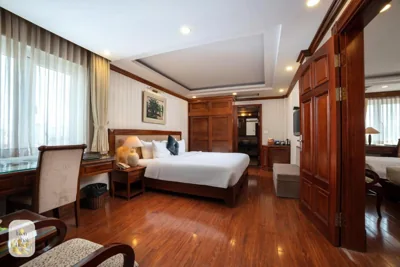 패밀리 커넥팅룸(도시 전망) + 무료 애프터눈 티 — Thien Thai Hotel & Spa